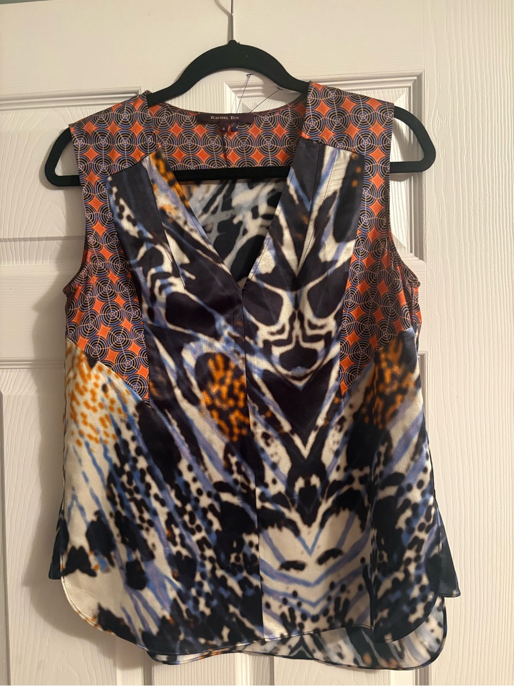 Rachel Roy 💯 Silk blouse- Small EUC (fits like Medium)-